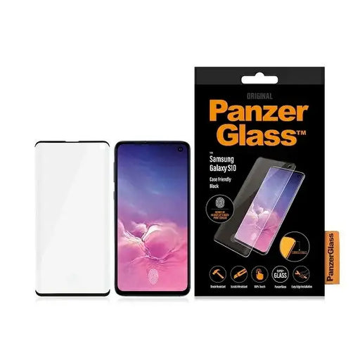PanzerGlass Curved Super+ tempered glass for Samsung S10 - with black frame - Cell phone tempered glass<<<HurtelXML
