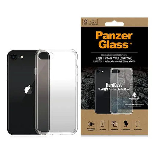 PanzerGlass HardCase antibacterial Military Grade certified case for iPhone SE 2022 / SE 2020 / 7 / 8 - transparent