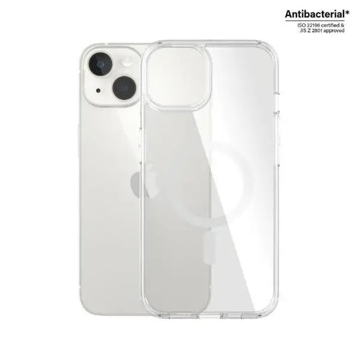 PanzerGlass HardCase with MagSafe Antibacterial Military Grade Certified Case for iPhone 14/15/13 - Transparent - Cell