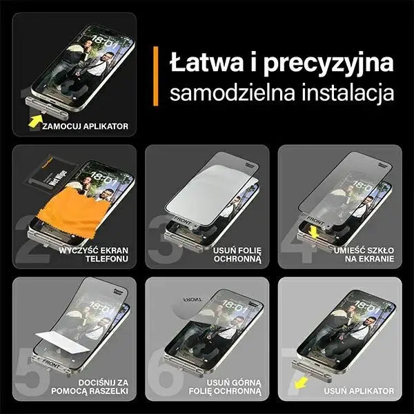 PanzerGlass Matrix Ultra-Wide-Fit hybrid glass for iPhone 15 Plus with positioner - Cell phone tempered