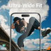 PanzerGlass Matrix Ultra-Wide-Fit hybrid glass for iPhone 15 Plus with positioner - Cell phone tempered