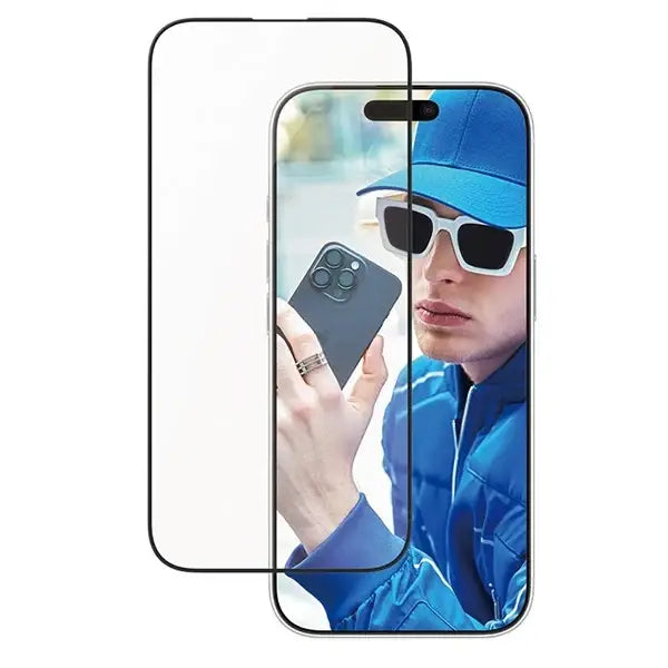 PanzerGlass Screen Protector Aluminum Frame iPhone 16 Pro 6.3’’ Ultra-Wide Fit 2850 - Cell phone tempered