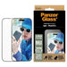 PanzerGlass Screen Protector Aluminum Frame iPhone 16 Pro 6.3’’ Ultra-Wide Fit 2850 - Cell phone tempered