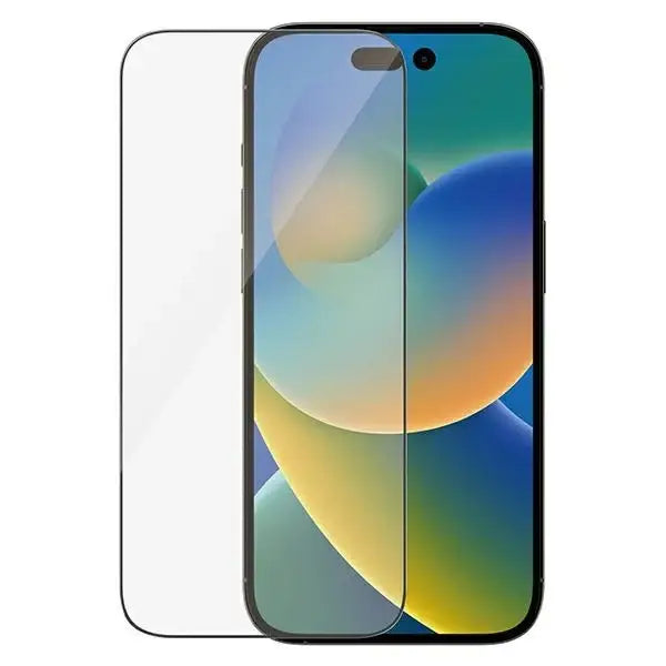 PanzerGlass Ultra-Wide Fit Antibacterial Tempered Glass with Positioner for iPhone 14 Pro - Cell phone tempered