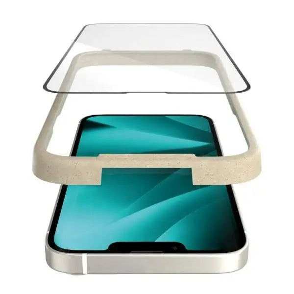 PanzerGlass Ultra-Wide Fit Antibacterial Tempered Glass with Positioner for iPhone 14 Plus / 13 Pro Max - Cell phone