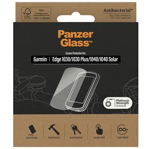 PanzerGlass Ultra-Wide Fit Antibacterial Tempered Glass for Garmin 1030 / 1030 Plus / 1040 / 1040 Solar - Cell phone