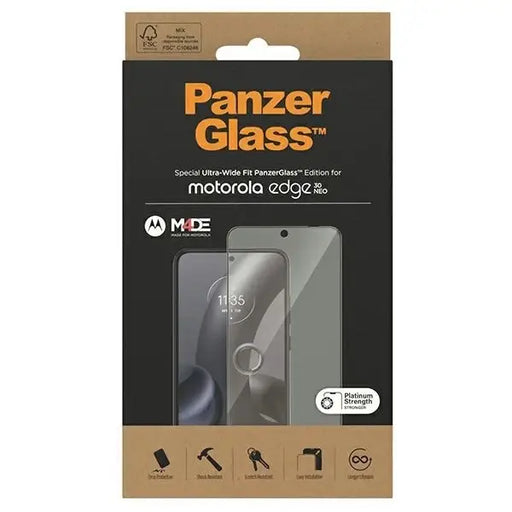 PanzerGlass Ultra-Wide Fit tempered glass for Motorola Edge 30 Neo - Cell phone tempered glass<<<HurtelXML