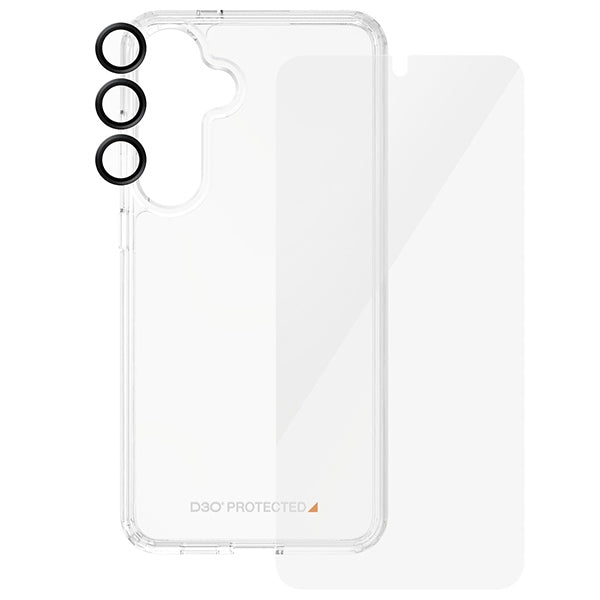 PanzerGlass Bundle 3in1 set transparent case + foil + camera cover for Samsung Galaxy S24+