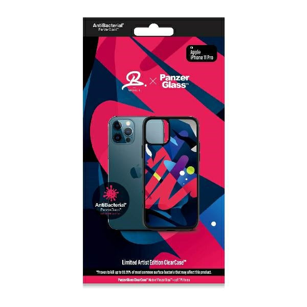 PanzerGlass ClearCase antibacterial Mikael B Limited Artist Edition case for iPhone 11 Pro - multicolor