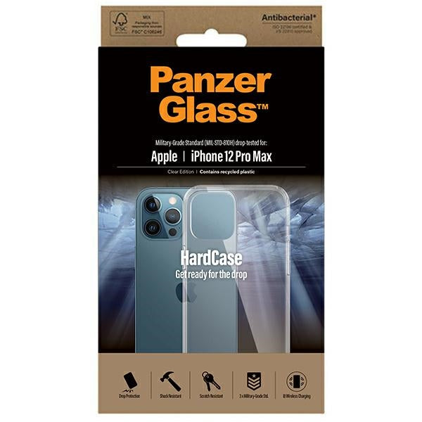 PanzerGlass ClearCase antibacterial Military Grade certified case for iPhone 12 Pro Max - transparent