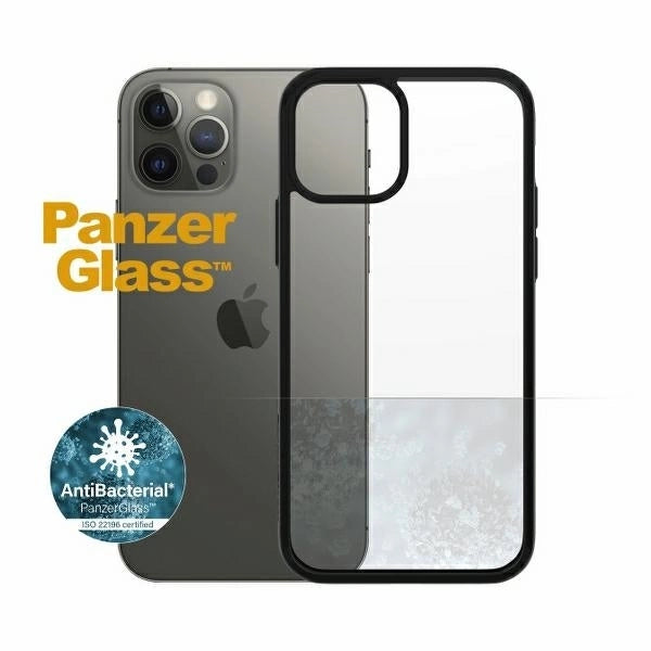 PanzerGlass ClearCase antibacterial case for iPhone 12 / 12 Pro - transparent and black