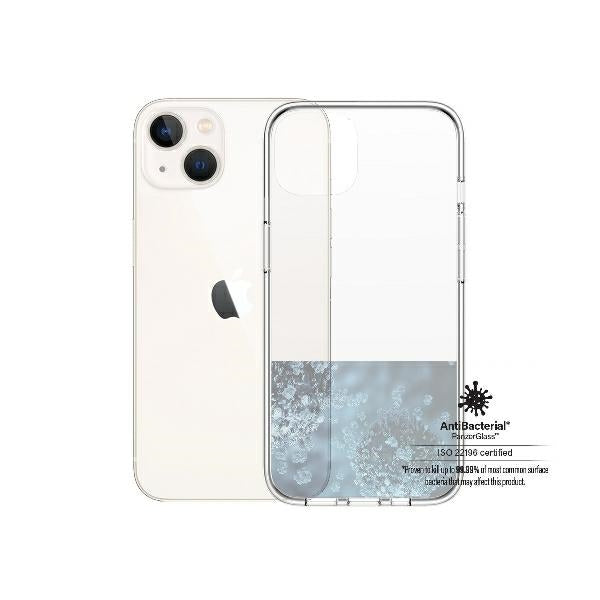 PanzerGlass ClearCase antibacterial case with Military Grade certificate for iPhone 13 / 14 / 15 - transparent
