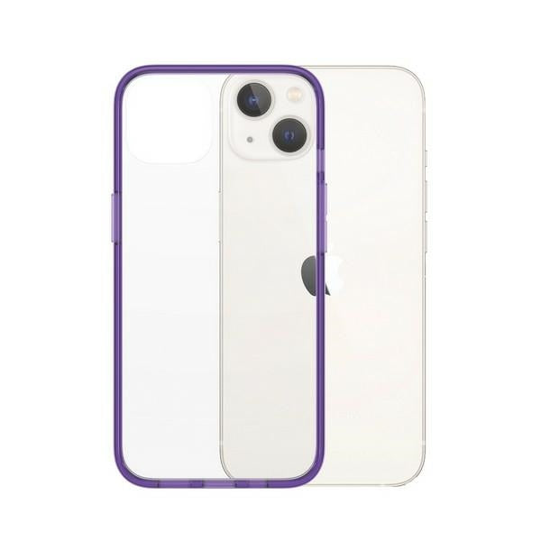 PanzerGlass ClearCase antibacterial case with Military Grade certificate for iPhone 13 / 14 / 15 - transparent purple