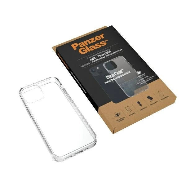 PanzerGlass ClearCase antibacterial case with Military Grade certificate for iPhone 13 mini - transparent