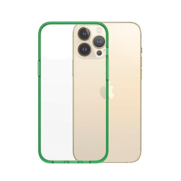 PanzerGlass ClearCase Antibacterial Military Grade Certified Case for iPhone 13 Pro Max - Transparent Green