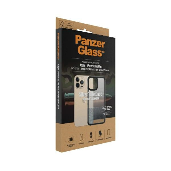 PanzerGlass ClearCase antibacterial Military Grade certified case for iPhone 13 Pro Max - transparent pink