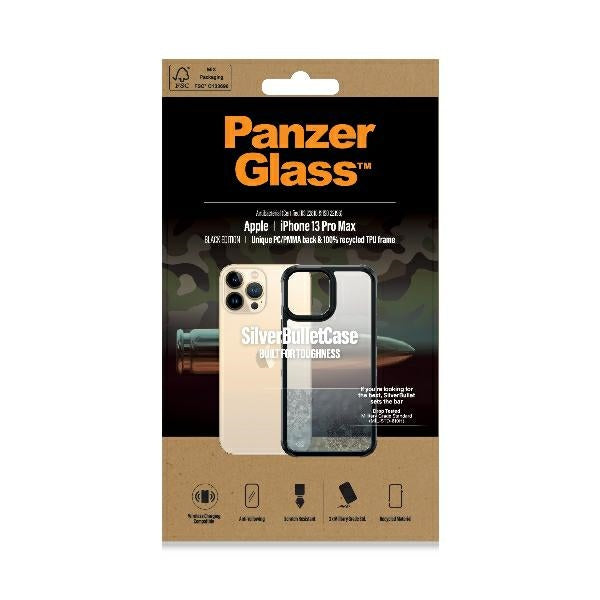 PanzerGlass ClearCase antibacterial Military Grade certified case for iPhone 13 Pro Max - transparent pink