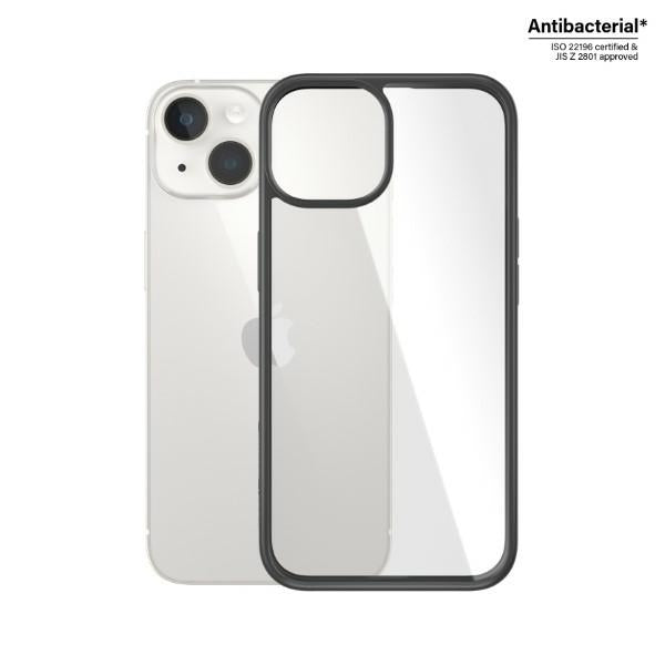 PanzerGlass ClearCase antibacterial case for iPhone 14 / 15 / 13 - transparent and black