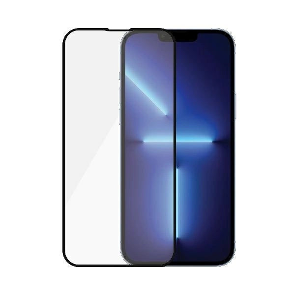 PanzerGlass E2E Microfracture antibacterial glass for iPhone 13 Pro Max - with black frame