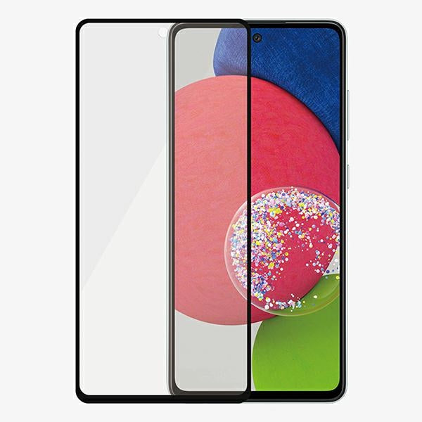 PanzerGlass E2E Microfracture antibacterial glass for Samsung Galaxy A52 / A52 5G / A53 5G - with black frame