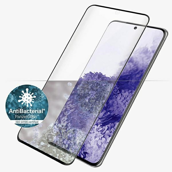 PanzerGlass E2E Microfracture antibacterial glass for Samsung Galaxy S21 Ultra - with black frame