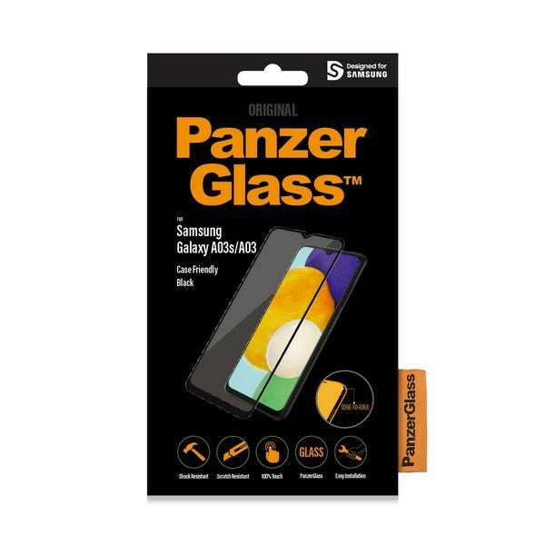 PanzerGlass E2E Regular tempered glass for Samsung Galaxy A03 - with black frame