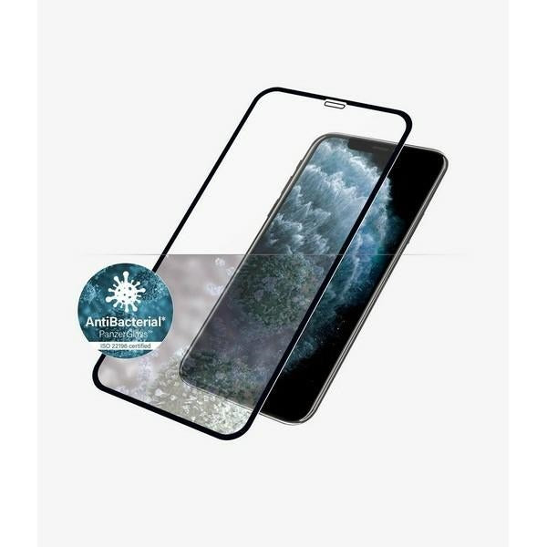 PanzerGlass E2E Super+ tempered glass for iPhone X / XS /11 Pro - with black frame