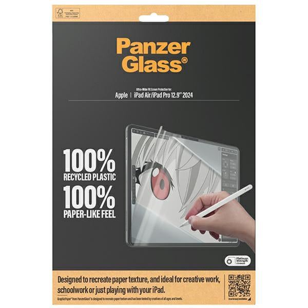 Antibacterial PanzerGlass GraphicPaper foil with a glare filter for iPad Air 12.9" 2024 / iPad Pro 12.9" 2024