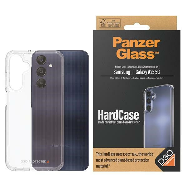 PanzerGlass HardCase with D3O® Bio and Military Grade certification for Samsung Galaxy A25 5G - transparent