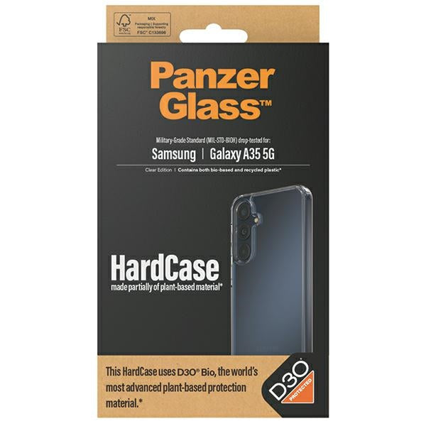 PanzerGlass HardCase with D3O® Bio and Military Grade certification for Samsung Galaxy A35 5G - transparent