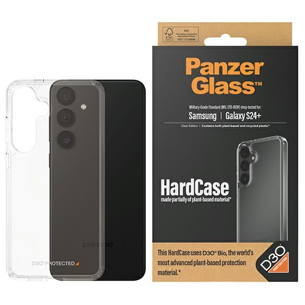 PanzerGlass HardCase with D3O® Bio and Military Grade certification for Samsung Galaxy S24+ - transparent