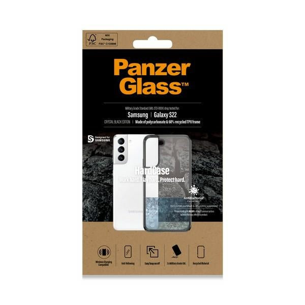 PanzerGlass HardCase antibacterial Military Grade certified case for Samsung Galaxy S22 - transparent