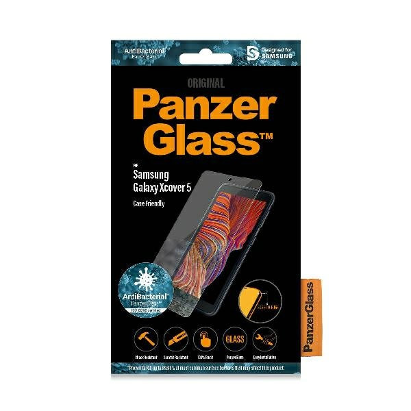 PanzerGlass E2E Pro Regular antibacterial tempered glass for Samsung Galaxy Xcover 5