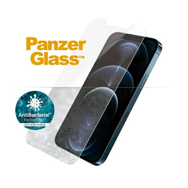 PanzerGlass Standard Super+ antibacterial tempered glass for iPhone 12 Pro Max