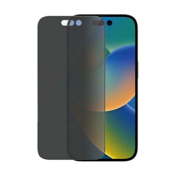 PanzerGlass Ultra-Wide Fit Tempered Glass Antibacterial Privacy with Positioner for iPhone 14 Pro