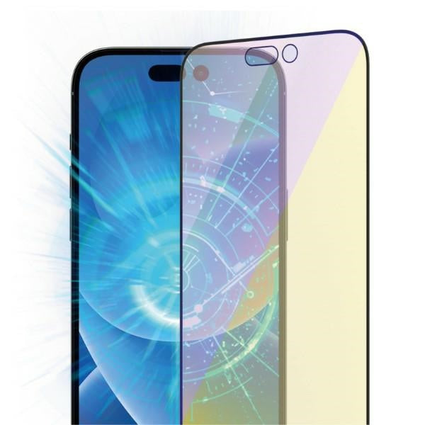 PanzerGlass Ultra-Wide Fit Antibacterial Tempered Glass with Blue Light Filter and Positioner for iPhone 14 Pro
