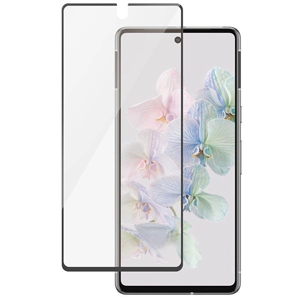 PanzerGlass Ultra-Wide Fit Antibacterial Tempered Glass for Google Pixel 7 - with Black Frame