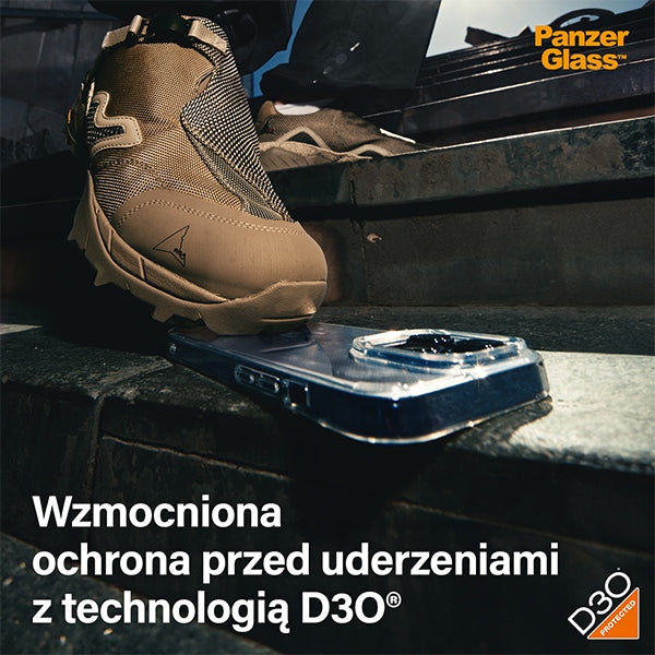 PanzerGlass HardCase with D3O and Military Grade Certification for iPhone 15 Plus / 14 Plus - Transparent
