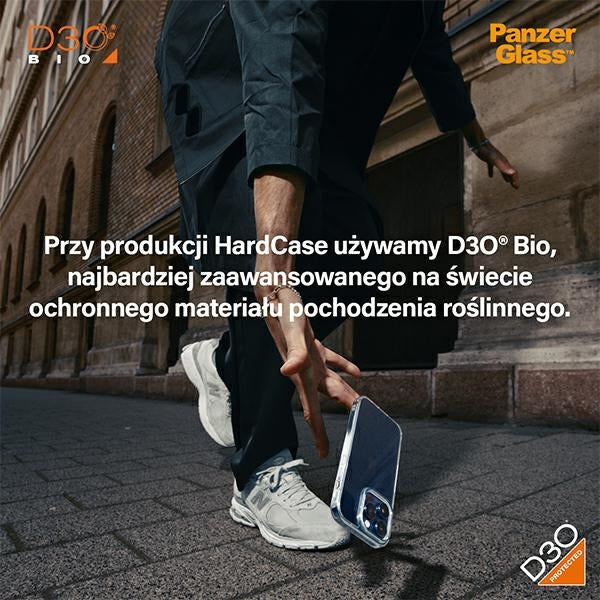 PanzerGlass HardCase with D3O and Military Grade certification for iPhone 15 Pro Max - transparent