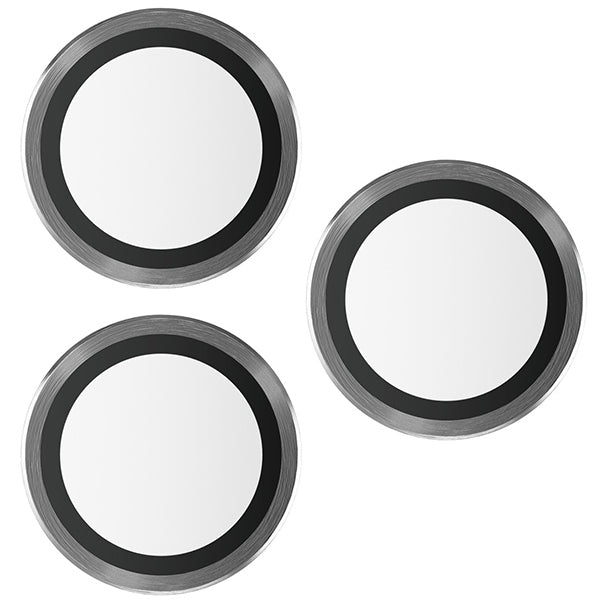 PanzerGlass Hoops Camera Protection for iPhone 15 Pro / 15 Pro Max - with Black Frame