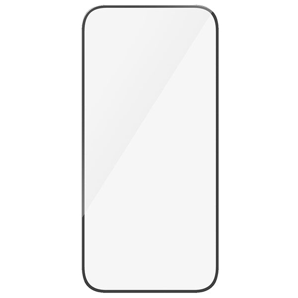 PanzerGlass Ultra-Wide Fit tempered glass with positioner for iPhone 15