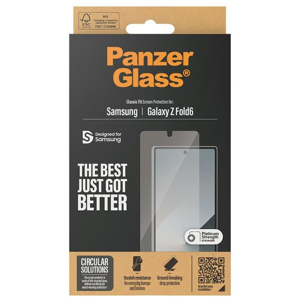 PanzerGlass Classic Fit glass on Samsung Galaxy Z Fold 6