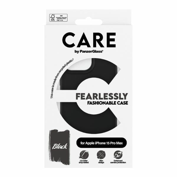 CARE by PanzerGlass Fearlessly Fashionable Case for iPhone 15 Pro Max - Black