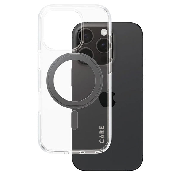 CARE by PanzerGlass Feature Kickstand Case iPhone 16 Pro 6.3" black/black MagSafe 1322