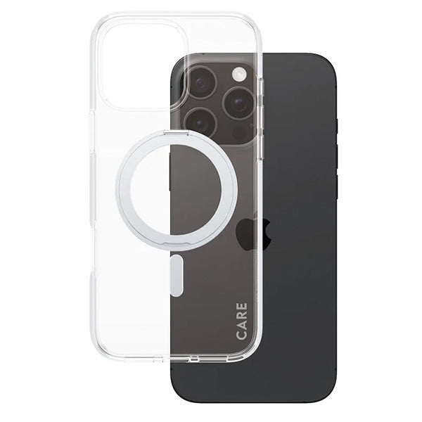 CARE by PanzerGlass Feature Kickstand Case iPhone 16 Pro Max 6.9" silver/silver MagSafe 1328