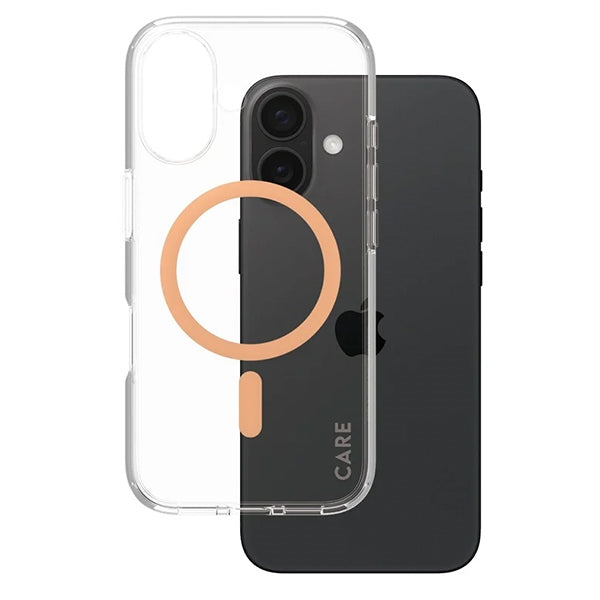 CARE by PanzerGlass Flagship Case iPhone 16 6.1" peach/peachy MagSafe 1373