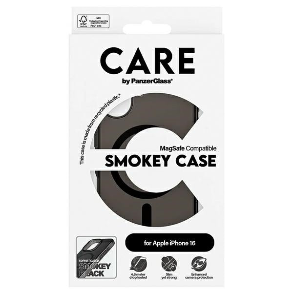 CARE by PanzerGlass Flagship Case iPhone 16 6.1" smoke/smokey MagSafe 1349