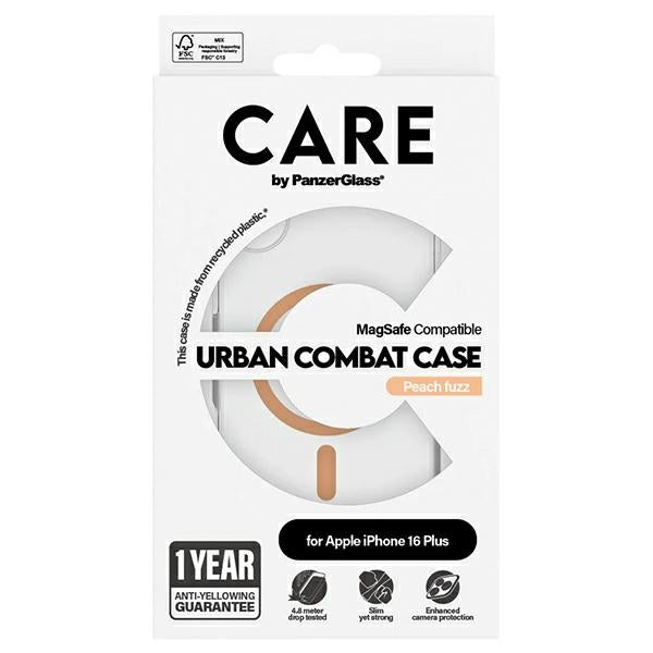 CARE by PanzerGlass Flagship Case iPhone 16 Plus 6.7" peach/peachy MagSafe 1375