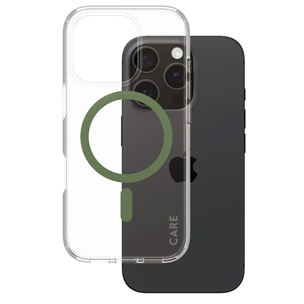 CARE by PanzerGlass Flagship Case iPhone 16 Pro 6.3" green/green MagSafe 1370