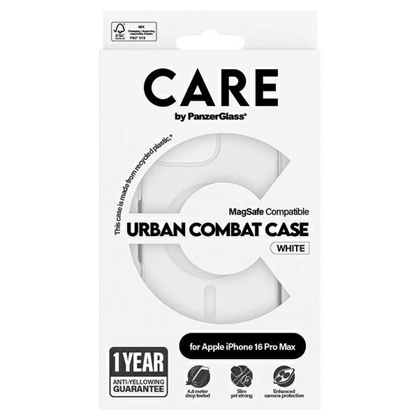 CARE by PanzerGlass Flagship Case iPhone 16 Pro Max 6.9" white/white MagSafe 1340